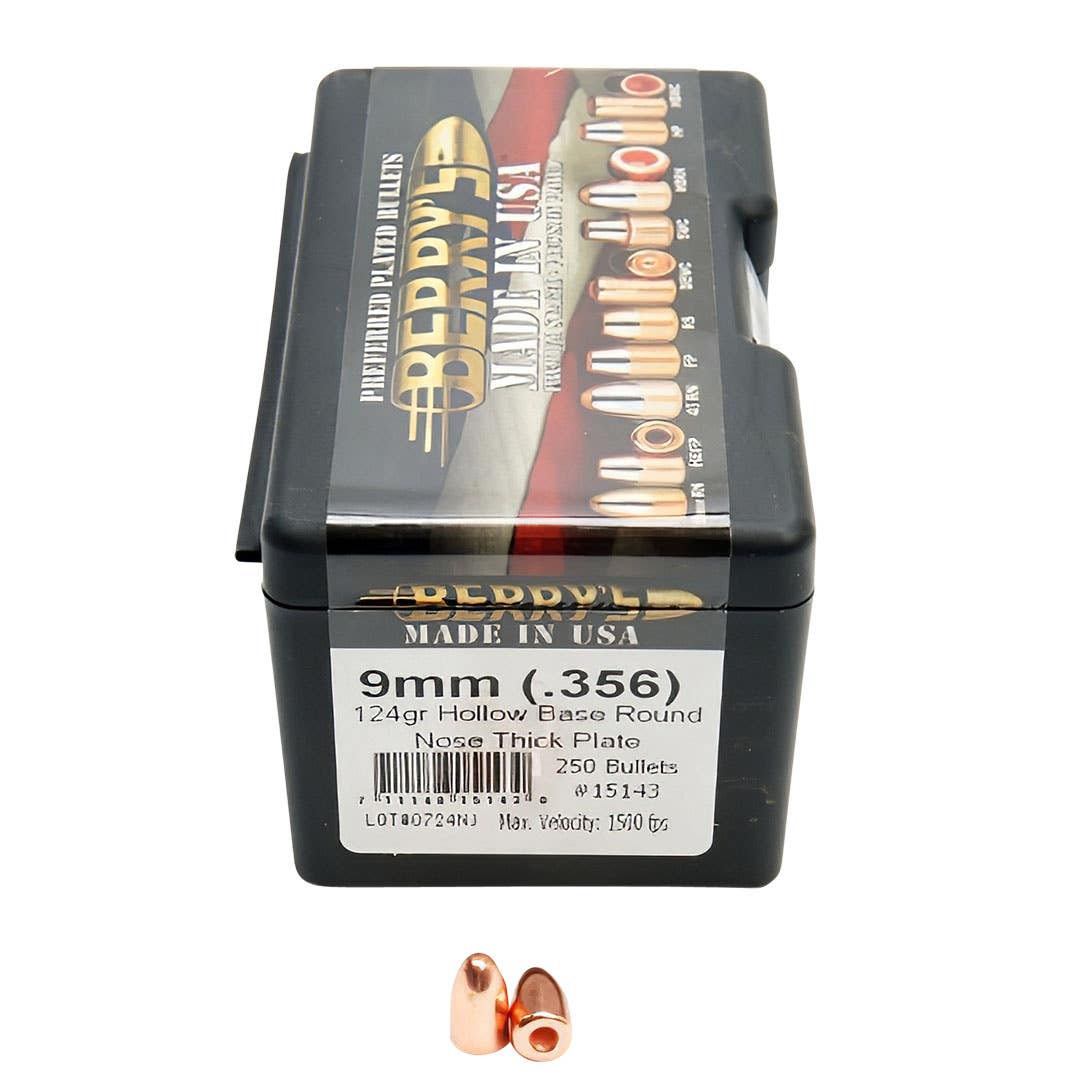 BERRYS 9MM 124 GR HBRN-TP 250ct