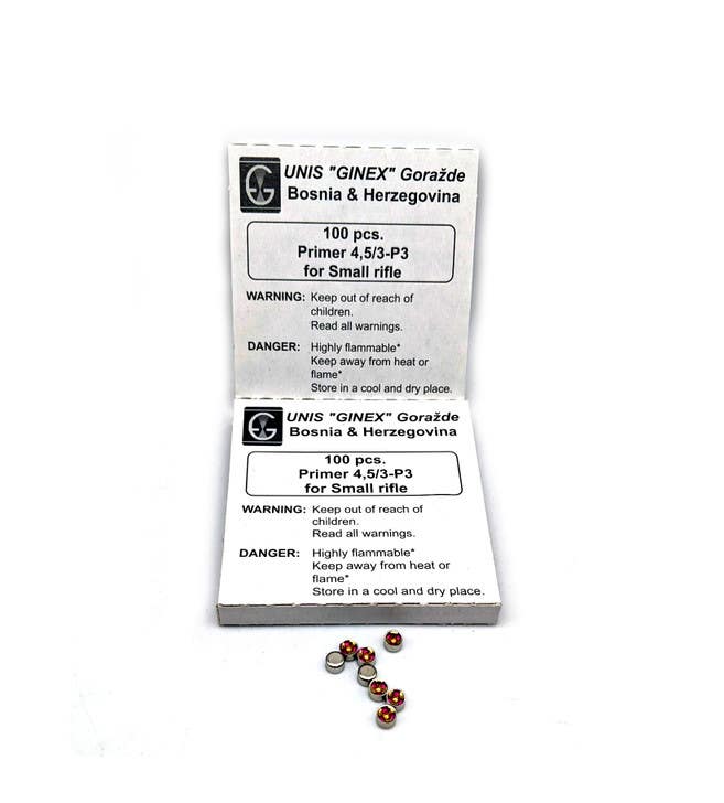 GINEX SMALL RIFLE PRIMERS 1000