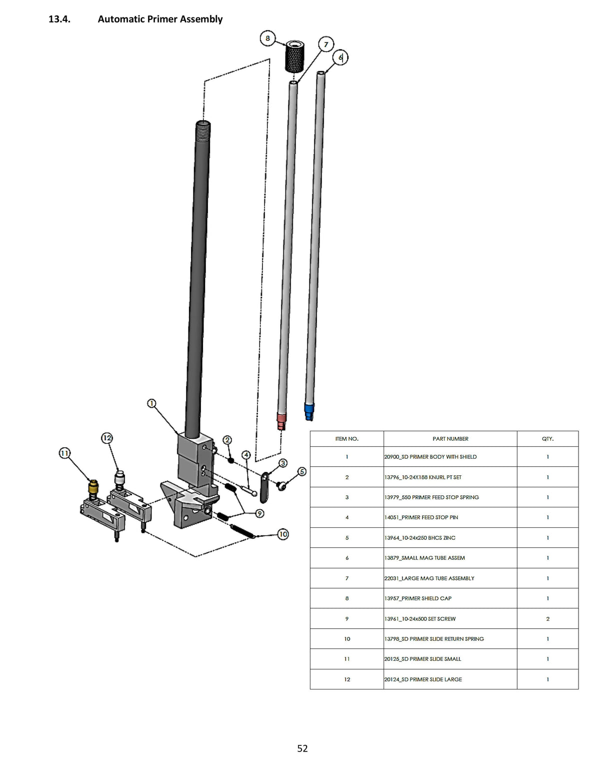Primer Magazine Assembly, Large | #22031