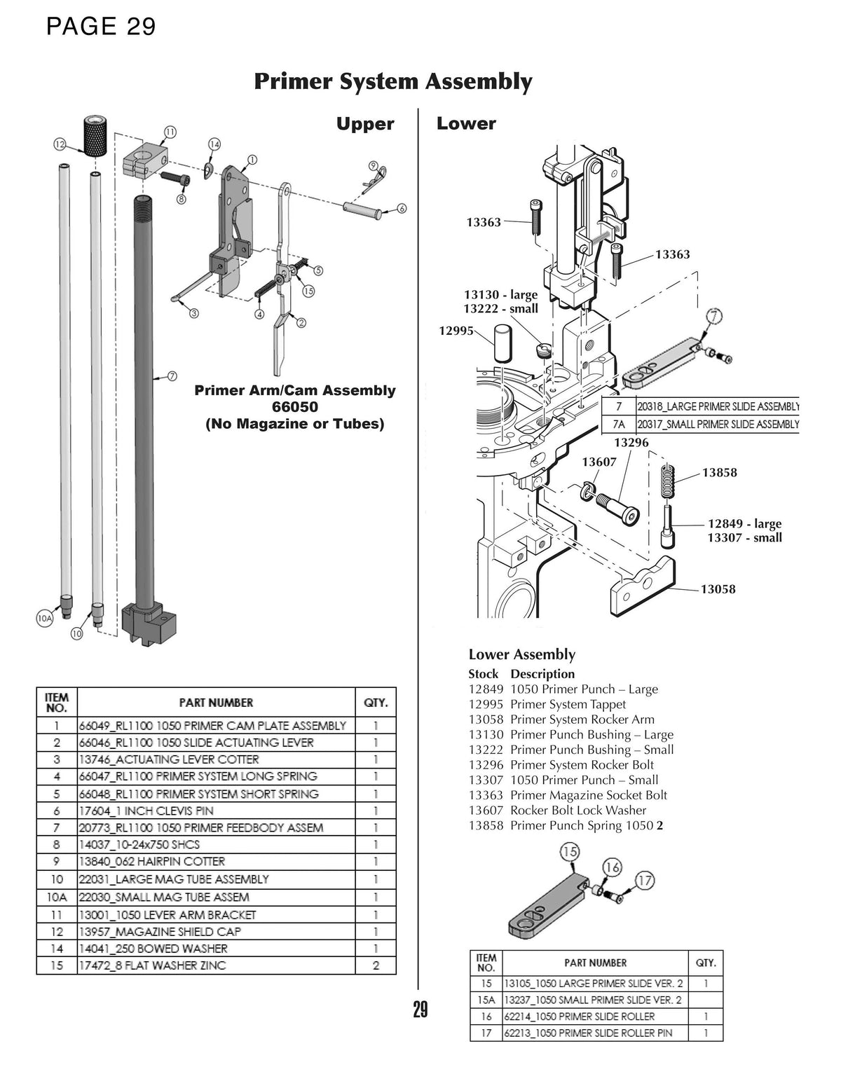 Machine Machine Parts | Super1050 | Primer System Assy | Manual Page 29