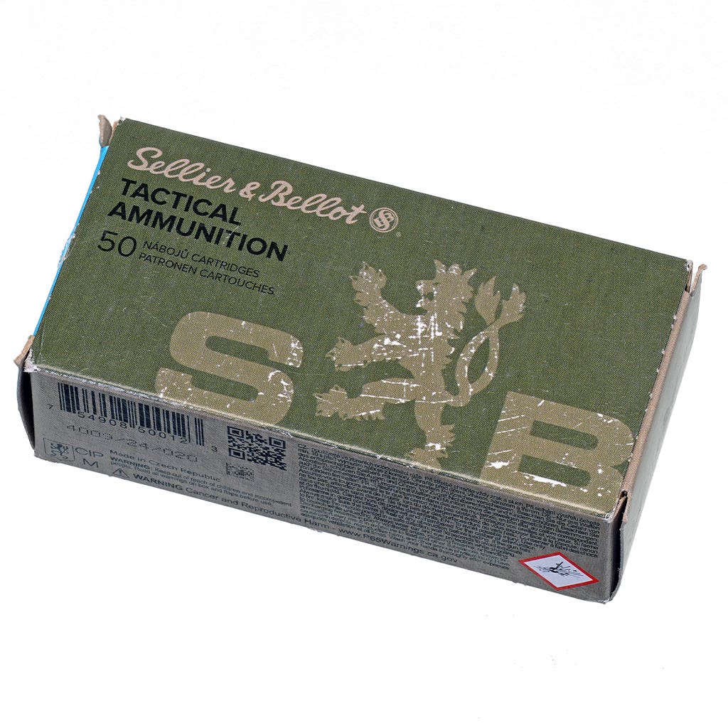 Sellier & Bellot 9mm 140-Grain Subsonic Ammo FMJ 50 Rounds