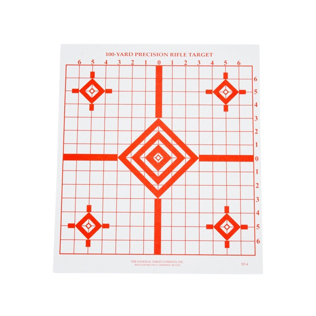 Rifle Sighting Target ST-4, 100-Pack