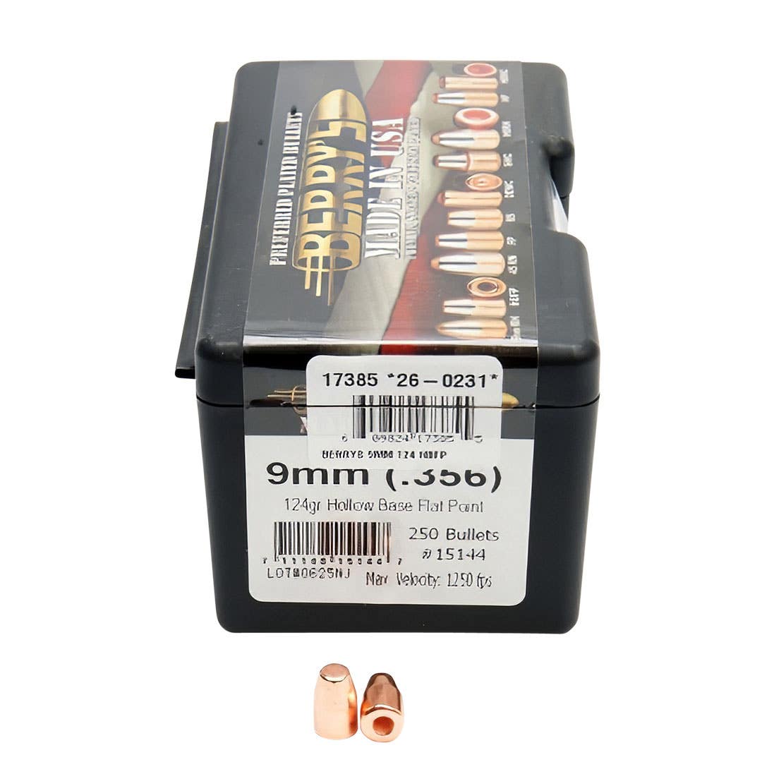 BERRYS 9MM 124 GR HBFPTP 250ct