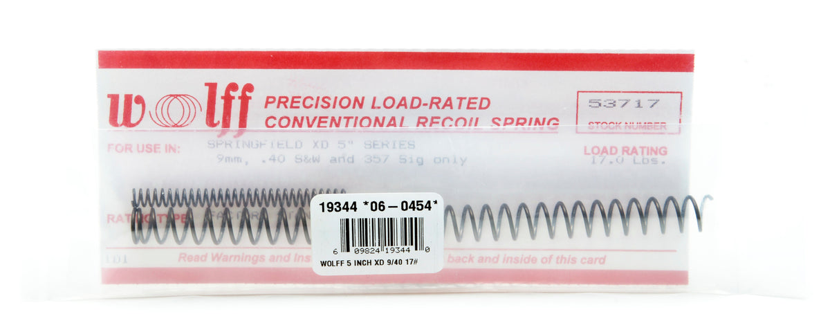 WOLFF 5 INCH XD RECOIL SPRING 9/40 17#
