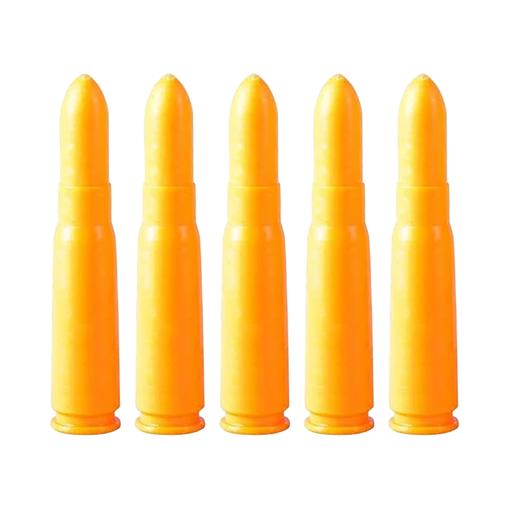Dummy Ammo Orange Plastic | 7.62x39 | 5 Rounds