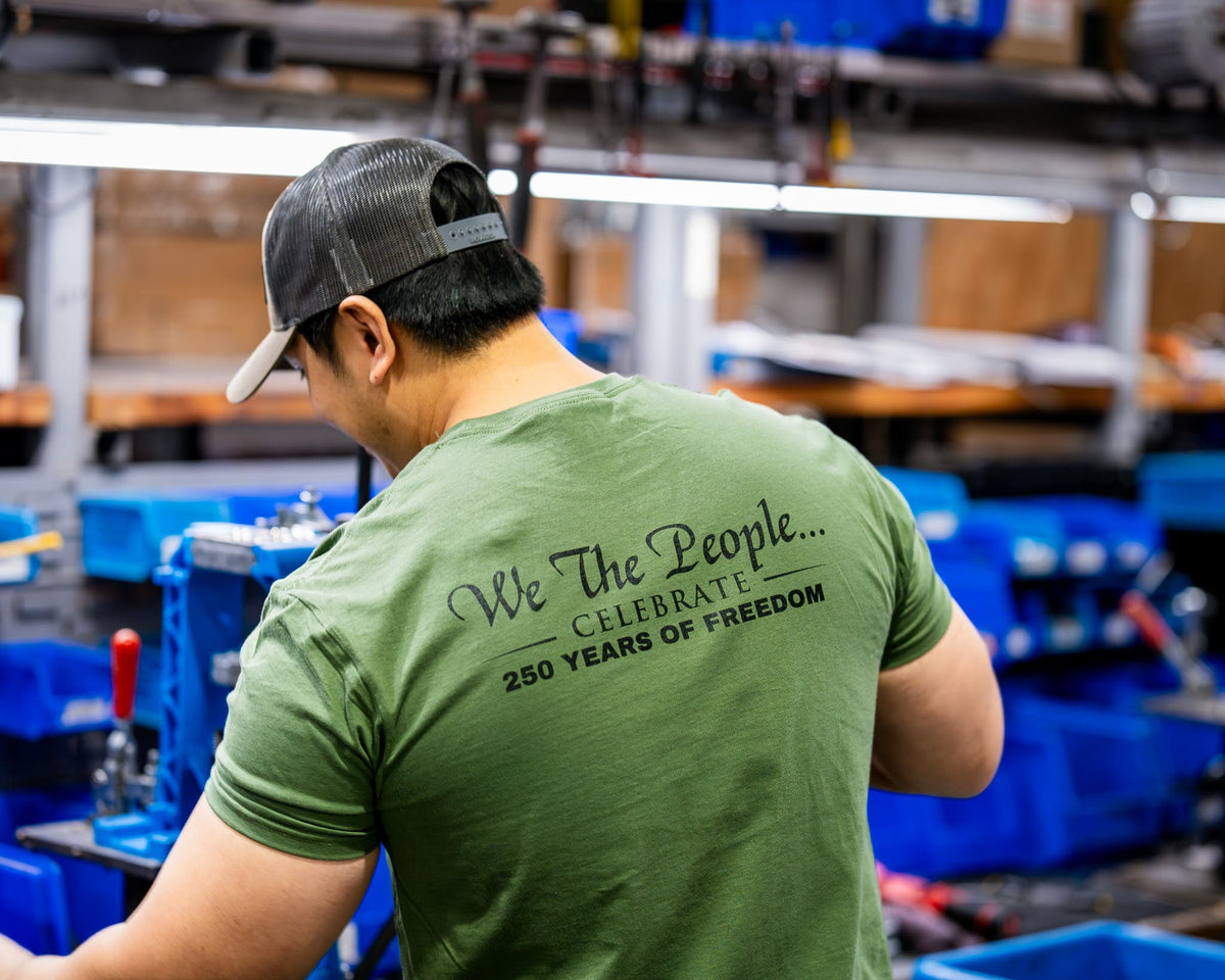 DILLON WE THE PEOPLE GREEN SHIRT XXL