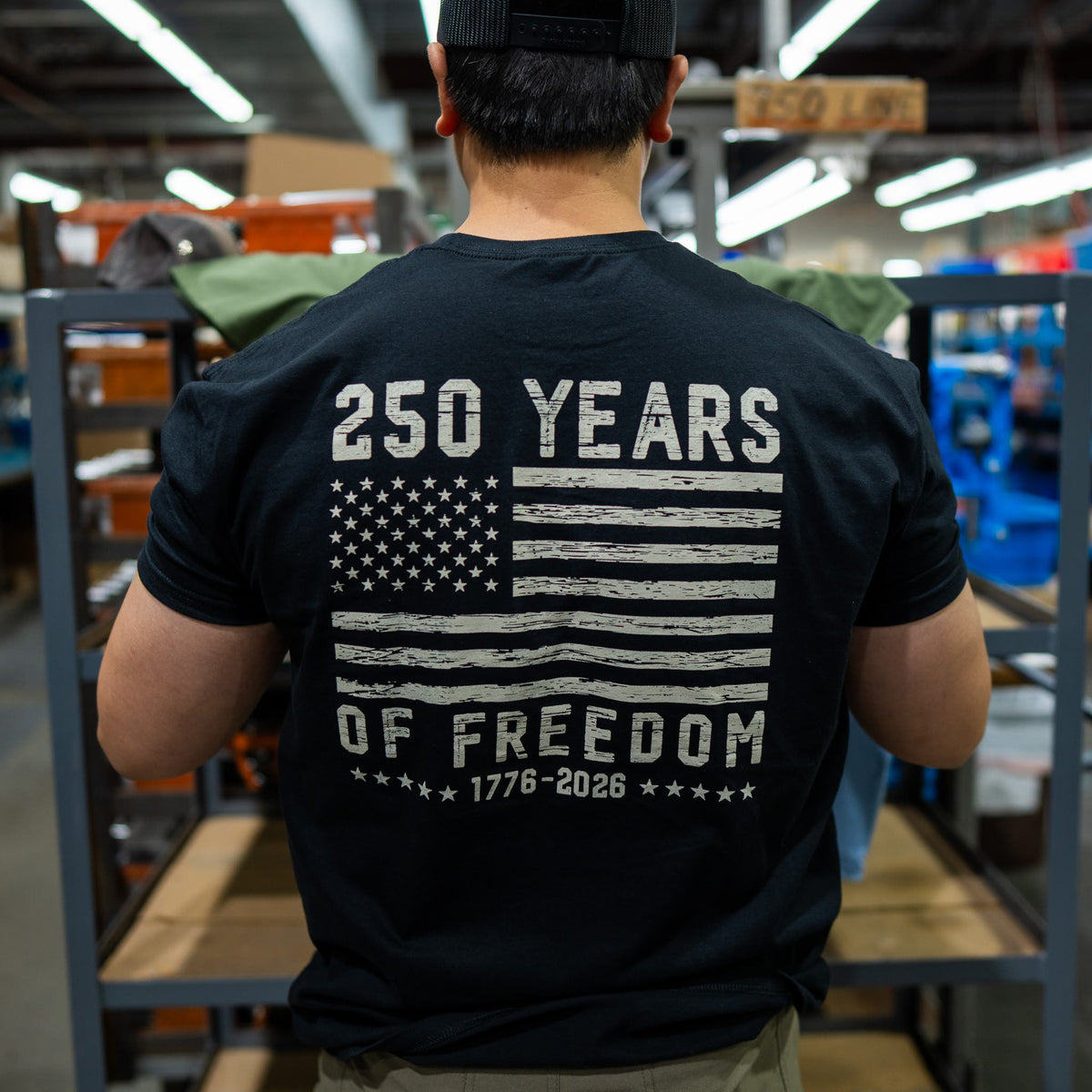 Dillon 1776 Flag Shirt | Black X-Large