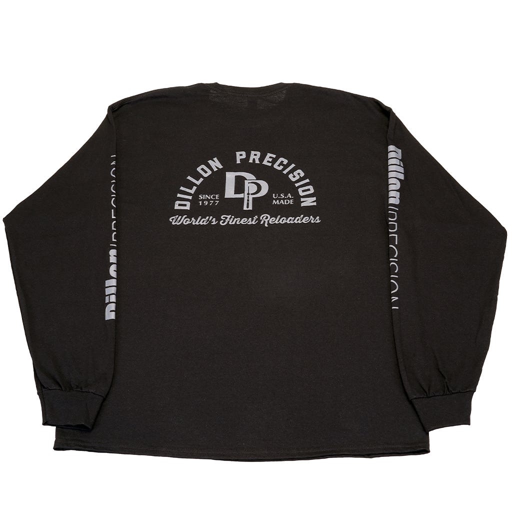 Heavyweight 100% Cotton Long Sleeve Black T-Shirt