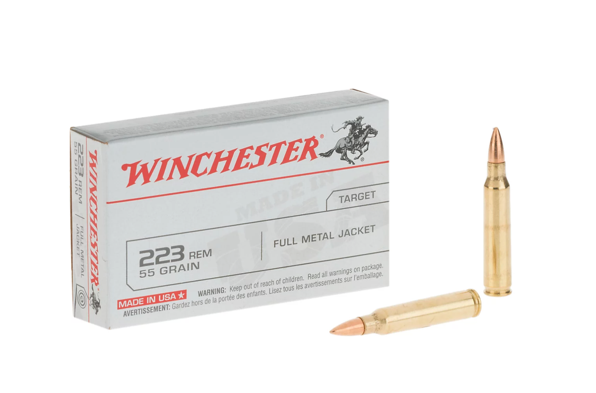 Winchester .223 Remington 55-Grain Centerfire Rifle Ammunition - 20 Rounds